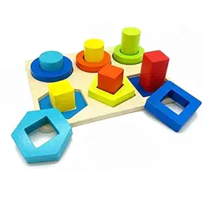 wooden shape sorter board